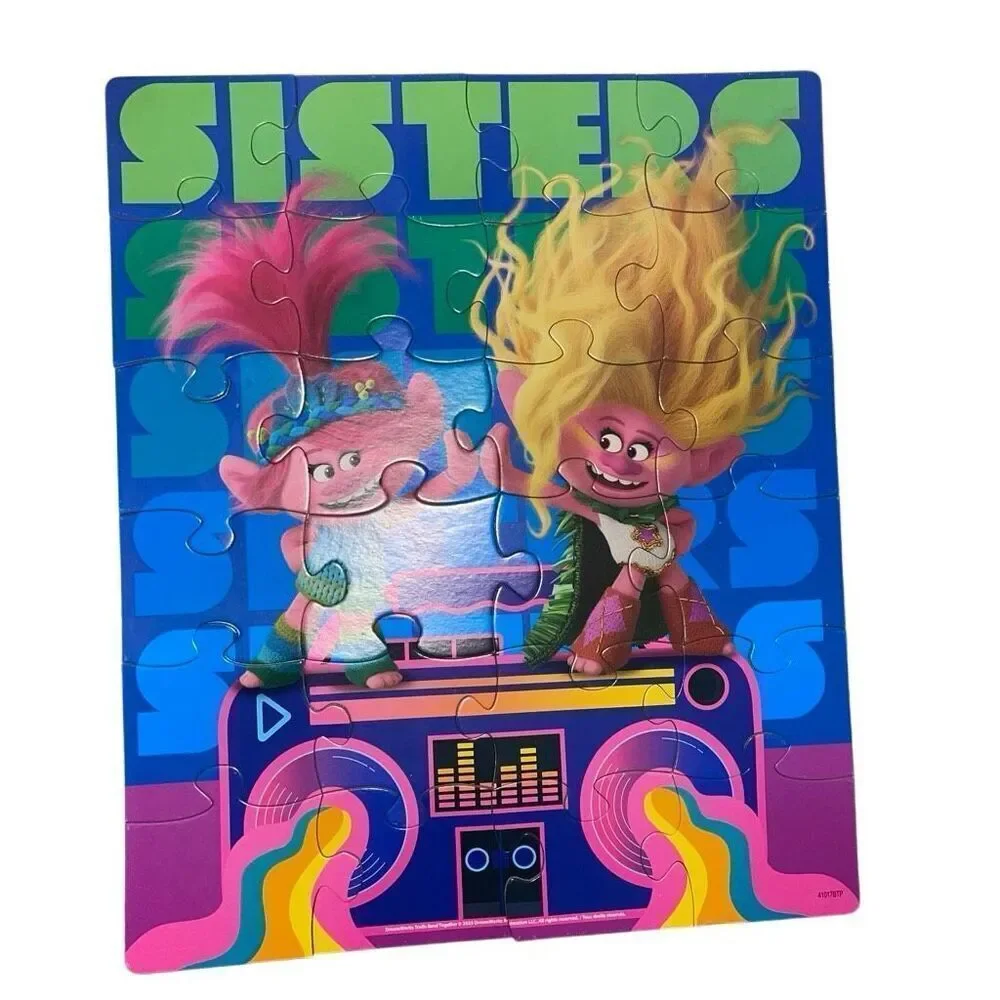 Trolls Band Together Metal Lunchbox w/ 24-Piece Puzzle Viva & Poppy Collectible